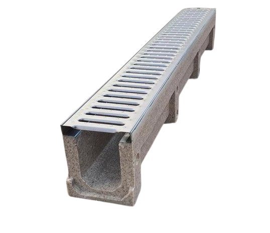 500x125x20mm Paslanmaz Izgara ve Polimer Kanal