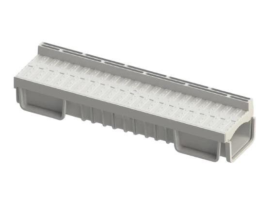 500x125x80mm Plastik Kanal ve Plastik Fuga Izgara (Siyah Renk Üretilmektedir.)